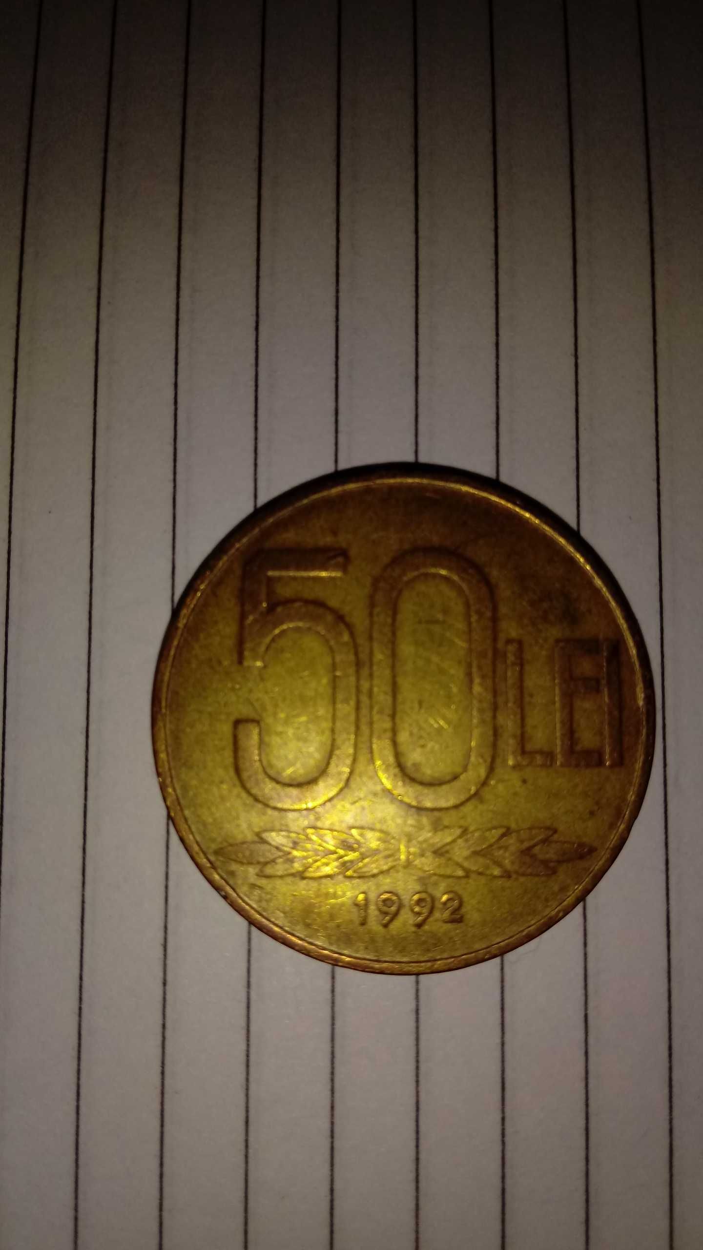 Moneda 50 Lei Alexandru Ioan Cuza