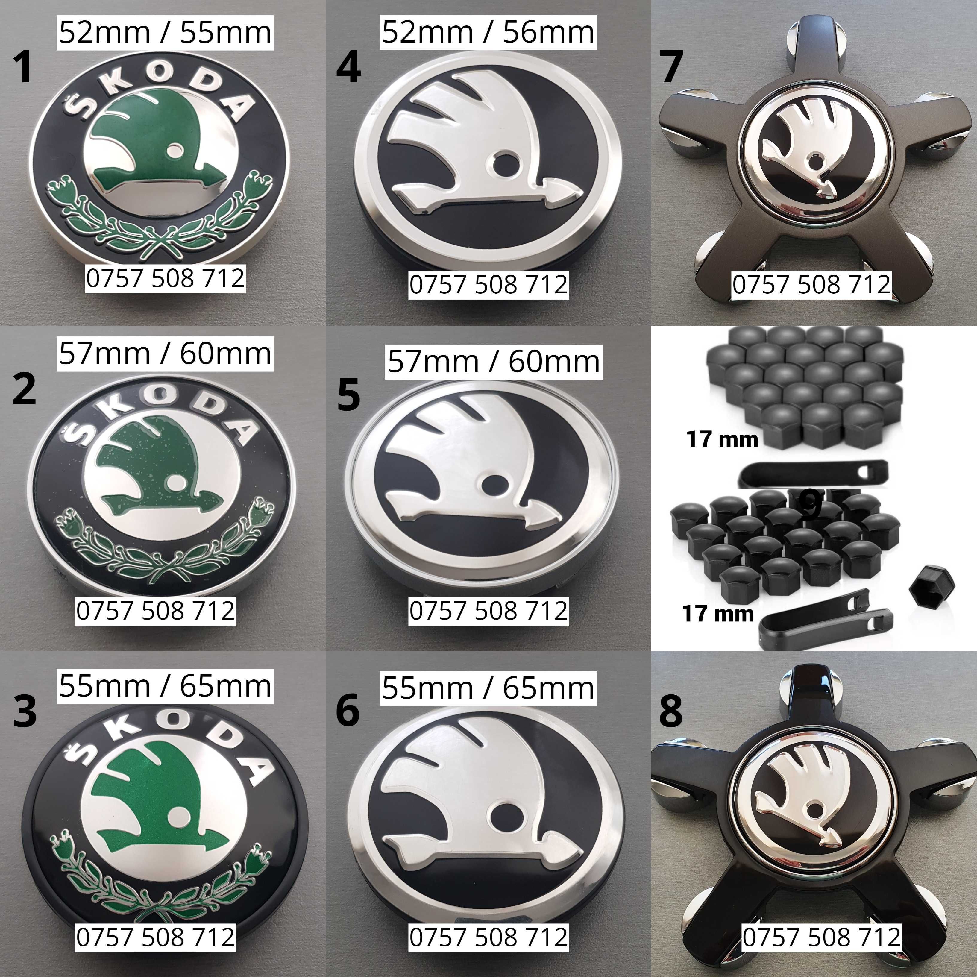 Capace jante aliaj VW Seat Skoda Porsche AUDI Volkswagen embleme roti