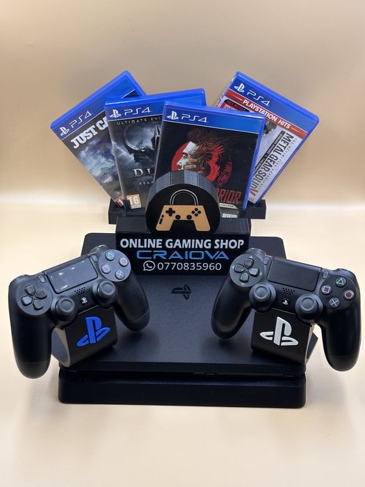 Playstation 4(Clasic-Slim-Pro) 4 jocuri fizice-12 digitale !