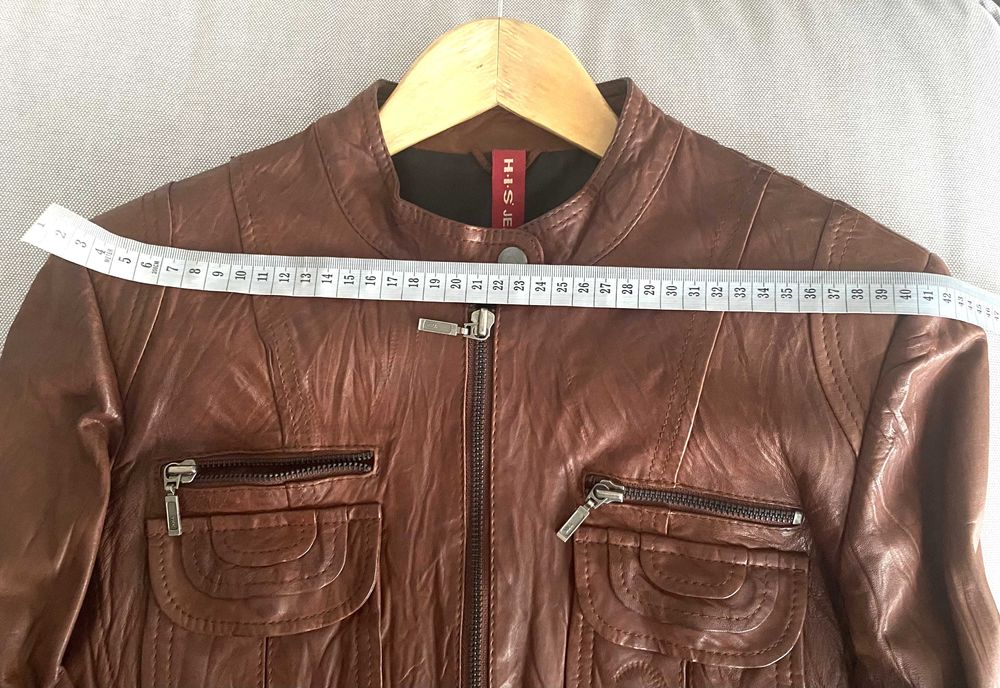 Дамско кожено яке H-I-S JEANS естествена кожа