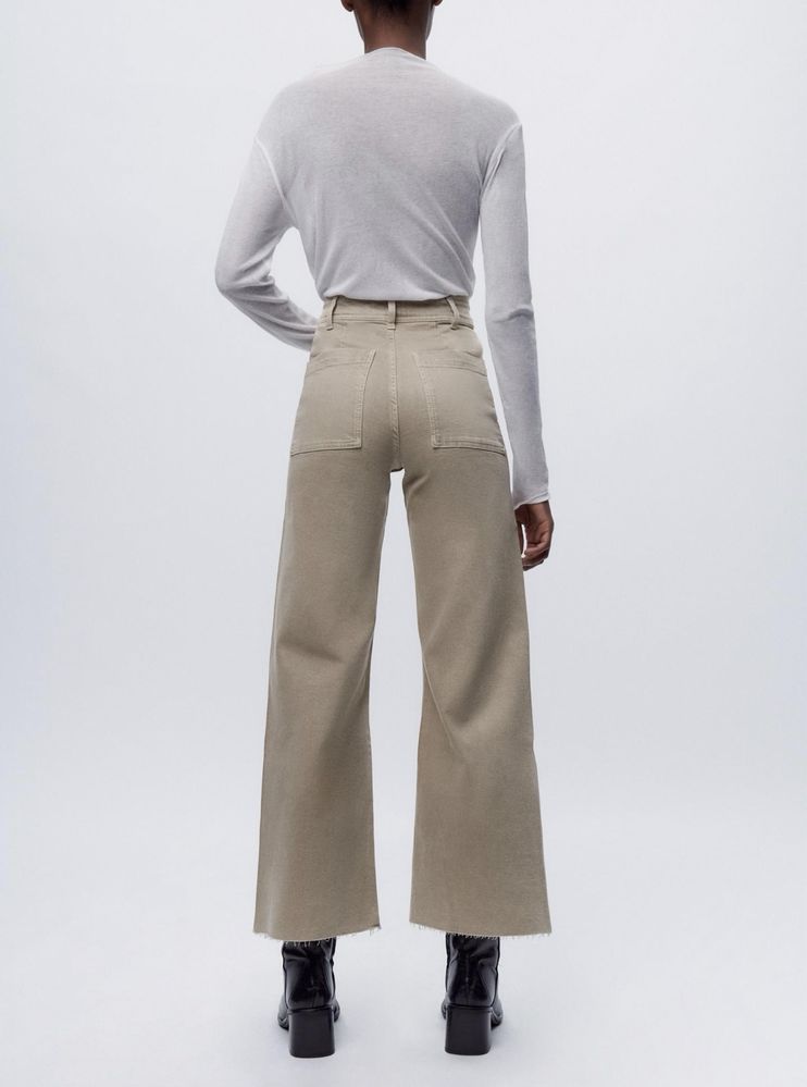Zara дънки 34 размер в бежаво