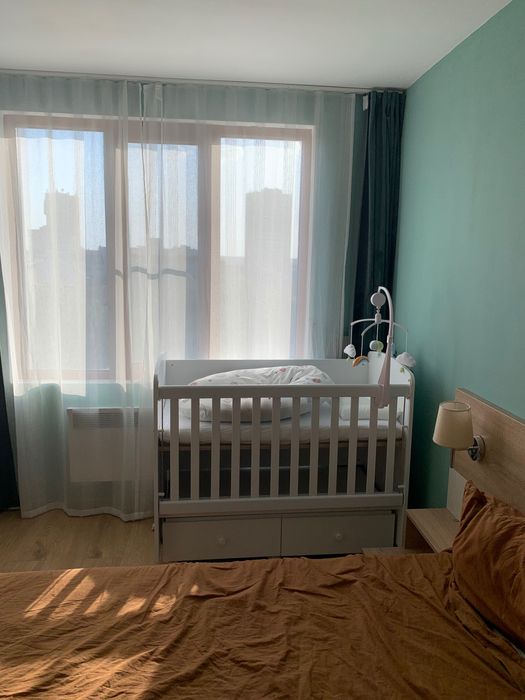 Детска кошара, 60/120 см, бяла