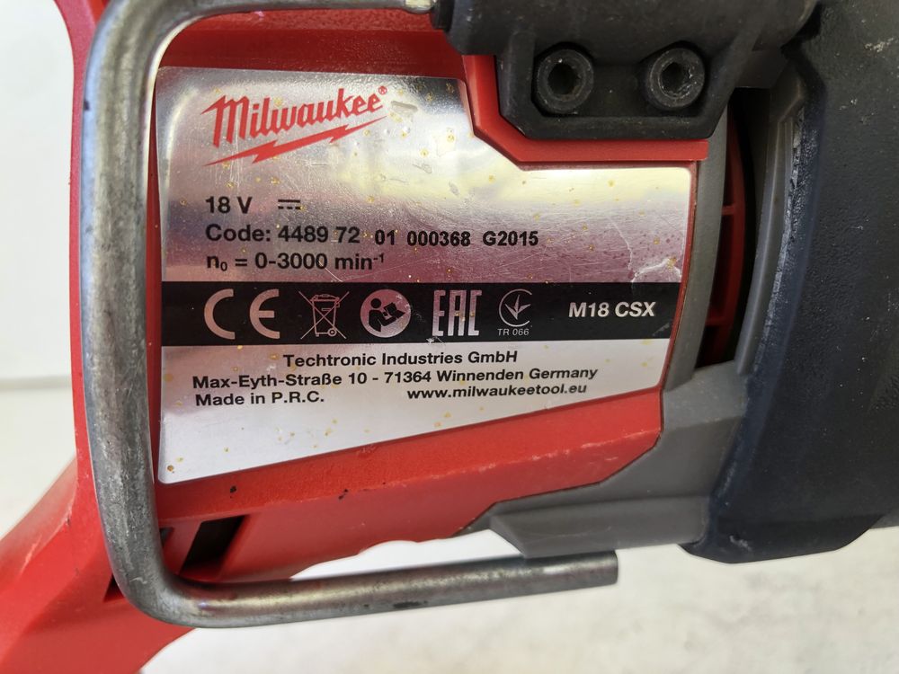 Fierastrau Sabie pe Baterie Milwaukee M 18 CSX Fabricatie 2015