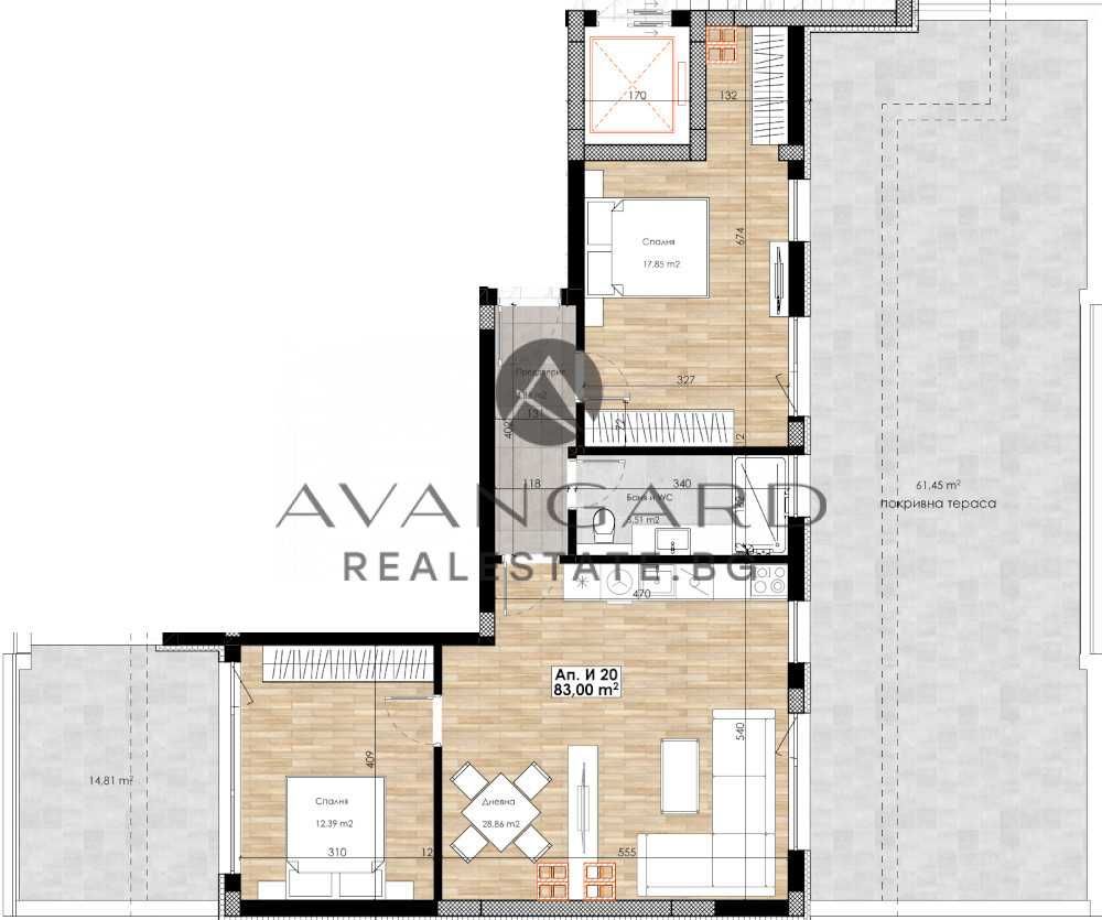 Продава се Тристаен апартамент в Пловдив, Остромила - 174 кв.м за 892 €/кв.м - Снимка #8