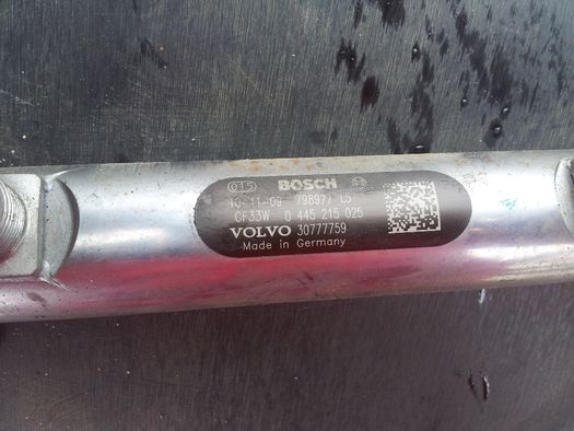 Rampa injectoare Volvo S60 II V60 XC60 V70 III S80 II 2.0d 2.4d Euro 5