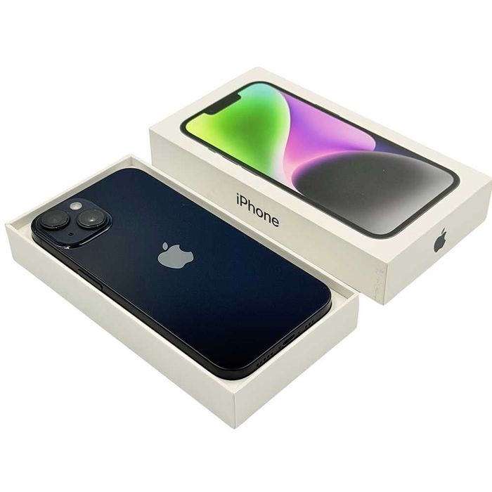 Magazin vindem apple iPhone 14 black excelent garantie 128gb in rate