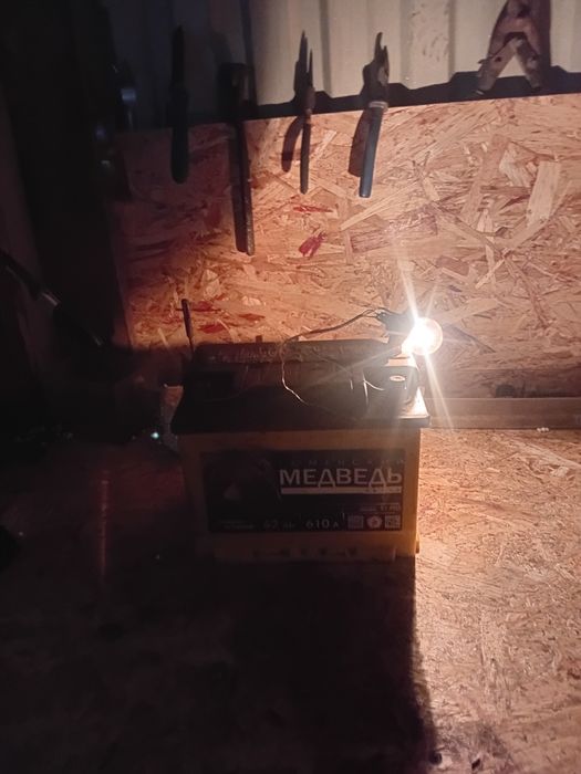 Продам акумулятор 62 б.у .подойдёт для рыбаков в посадку для освещения