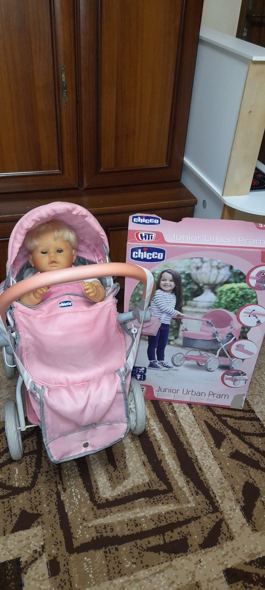 Cărucior cu papusa pt fetite