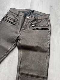 Pantaloni imitatie piele Zara, M/38 , gri