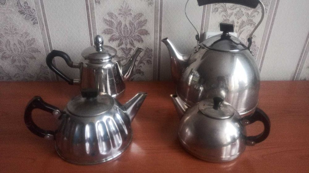 Чайники советские мельхиор