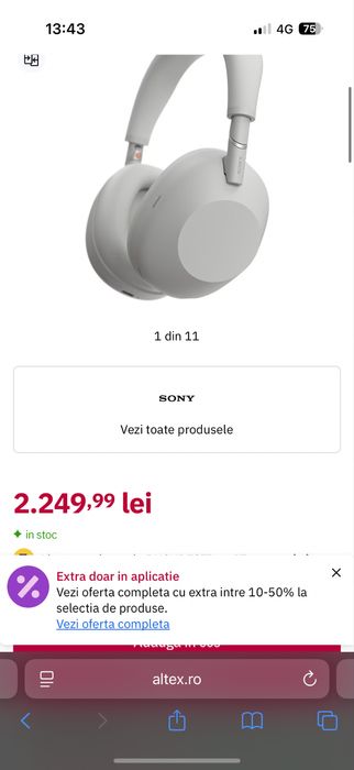 Casti Sony XM6 sigilate