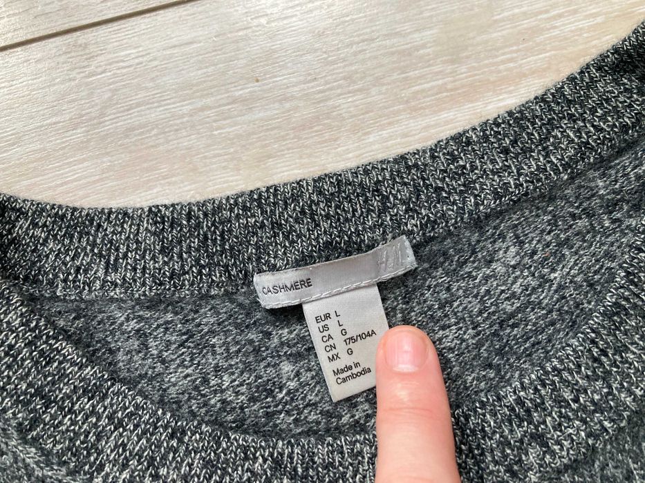 H&M 100% Cashmere женски кашмирен пуловер кашмир размер L