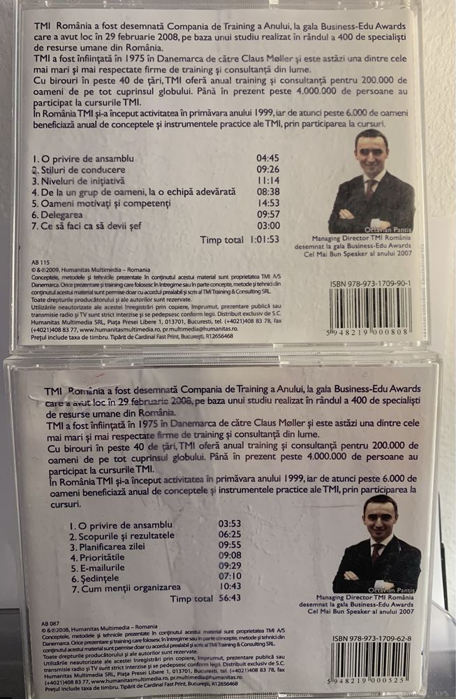 Set 2 CD Practical Leadership Time Management Colectia Octavian Pantis