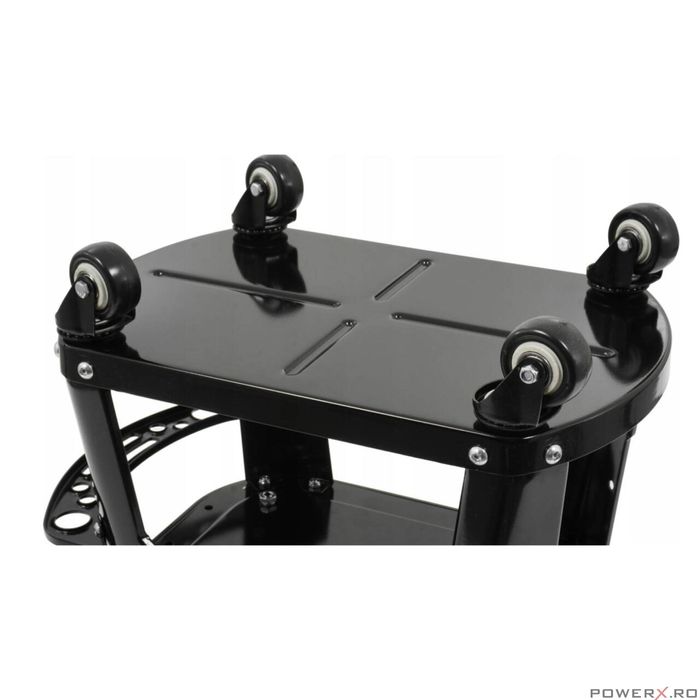 Taburet, scaun pentru atelier cu sertar si maner negru, 35x25cm 135kg,