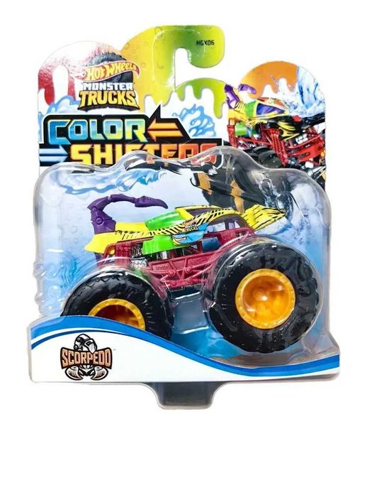 Машинка Хот Вилс/Hot Wheels Color Shifters Monster Truck меняющая цвет