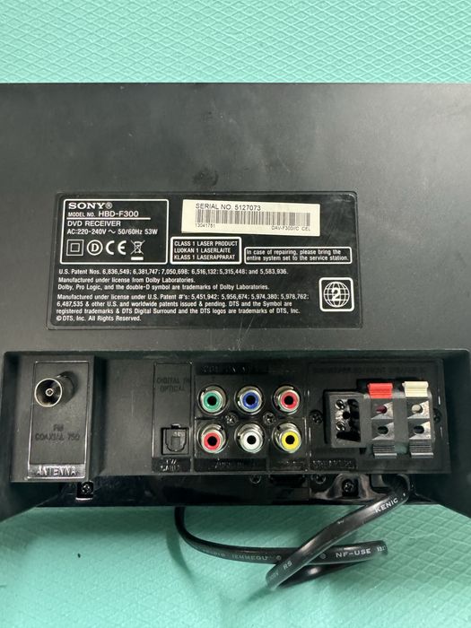 DVD ресивър Sony HBD-F300 / DAV-F300 –5.1 домашно кино
