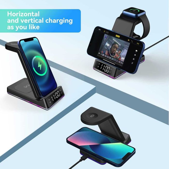 Charging station(incarcator)wifi , cu LCD ceas, REDUS de la 200 RON