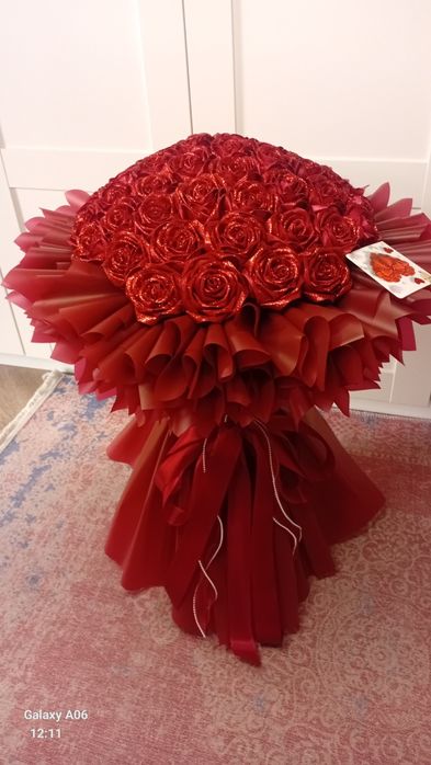 Букет роз ручная работа