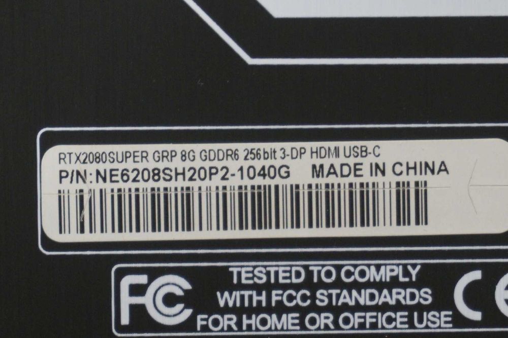 Видеокарта GPU RTX 2080 Super 8GB Palit Gamerock / Вкл.ДДС