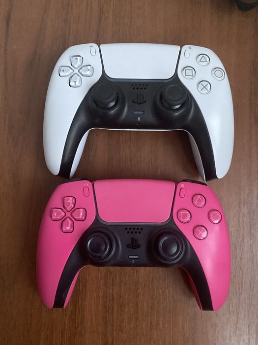 Продам джостики пс5 белый люкс качество розовый ориг