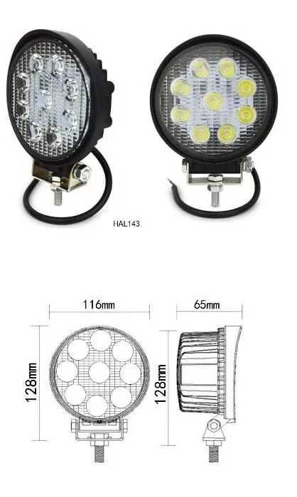 9 LED 27 W халоген фар работна лампа 12-24V за Ролбар Джип АТВ Мотор