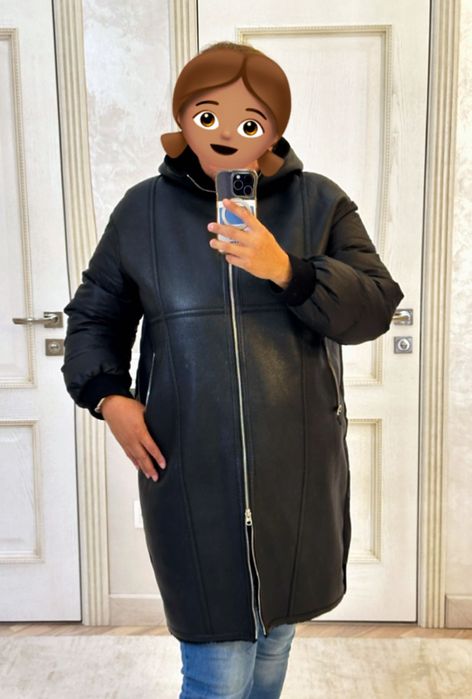 Дубленка-пуховик, Греция, большой размер, очень удобная, 50-58 размер!