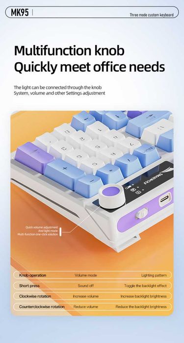 Smailwolf MK95 — механическая клавиатура беспроводная