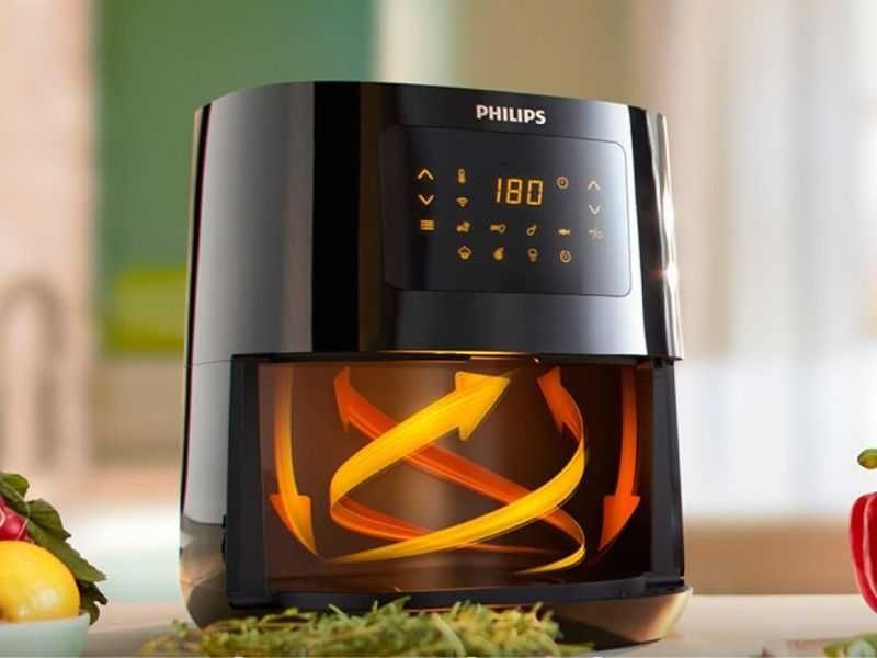 Еър фрайър Philips Airfryer 5000 HD9255/80, 4.1 л, Черен