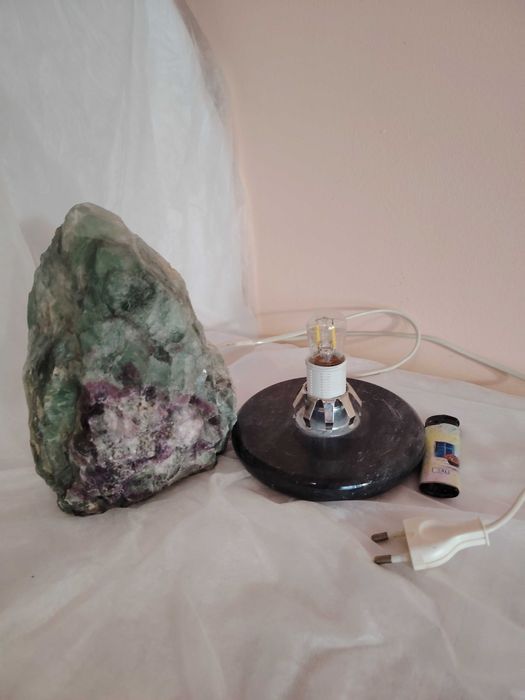 Lampa mare de Fluorina, decor, cristaloterapie, purificare energetica