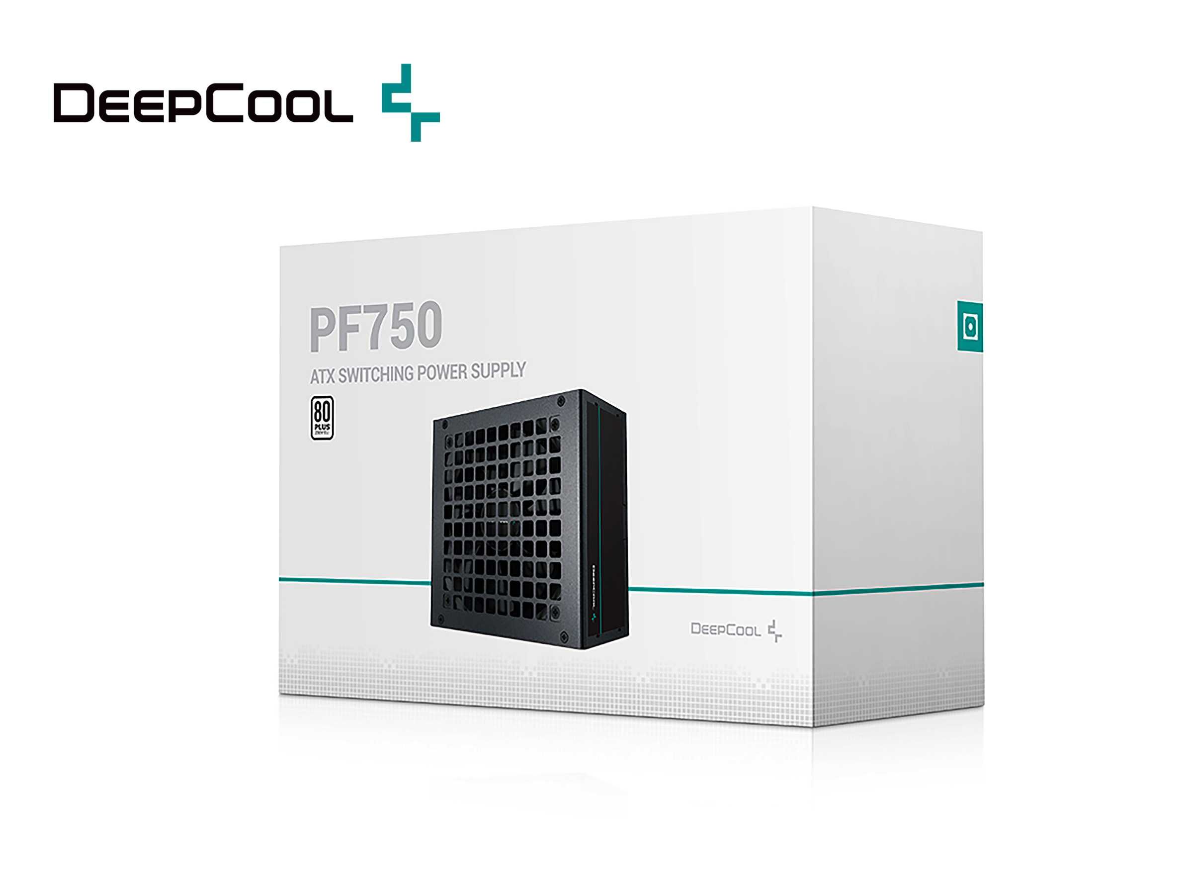 Новый блок питания Deepcool PF750 (750W, 80 Plus, 6+2 pin x4)