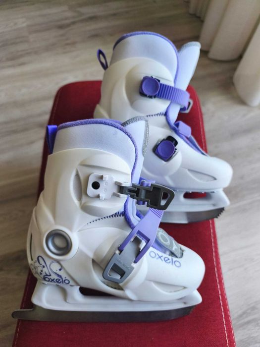 Vand patine gheata Play 3 Alb, pentru fete