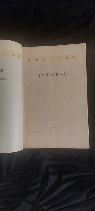 HERODOT - Istorii ( 2 volume ) ED. Stiintifica !