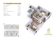 Apartament cu 3 camere, orientare Sud-Vestică, Capitolis Residence