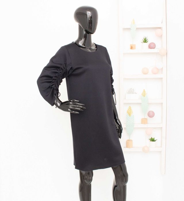 COS дамска черна рокля неопрен XS-S