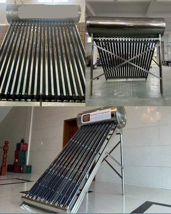 Quyosh suv isitgich, kollektor, солнечный водонагреватели 200литр 300