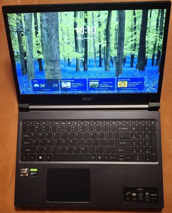Laptop Acer A715-41G 15,6FHD/Ryzen 5 3550H/8GB/512SSD/GTX 1650 4GB !