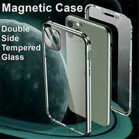 Carcasa fata-spate magnetica iPhone 11 Pro (verde)