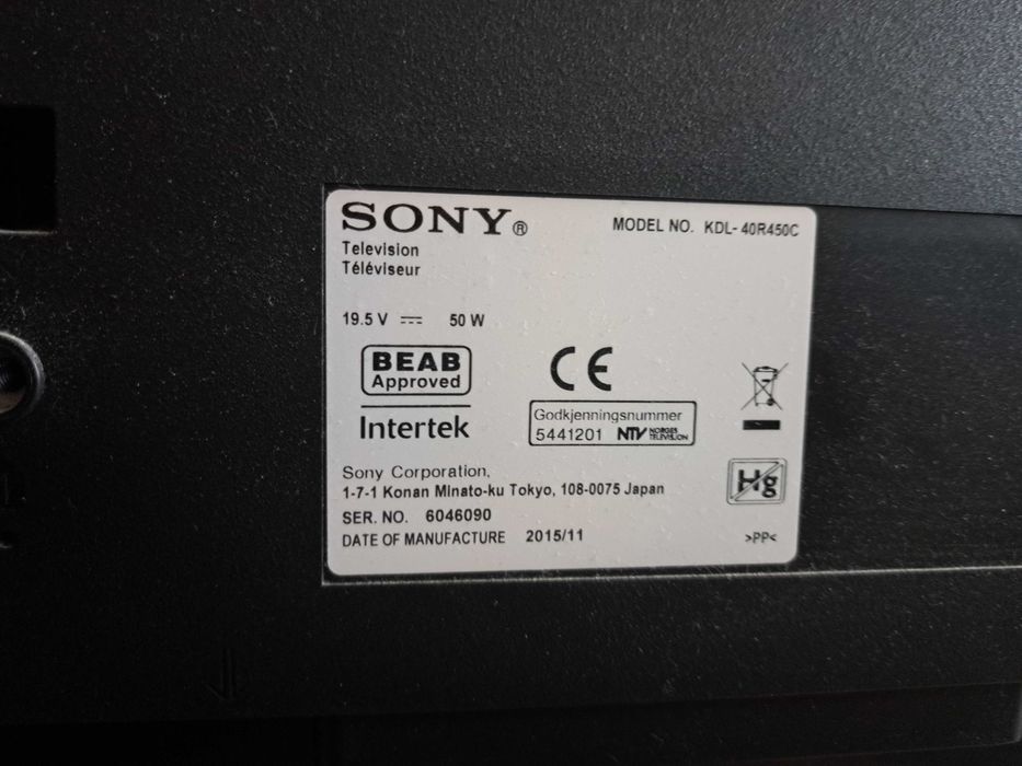 Телевизор SONY 40инча