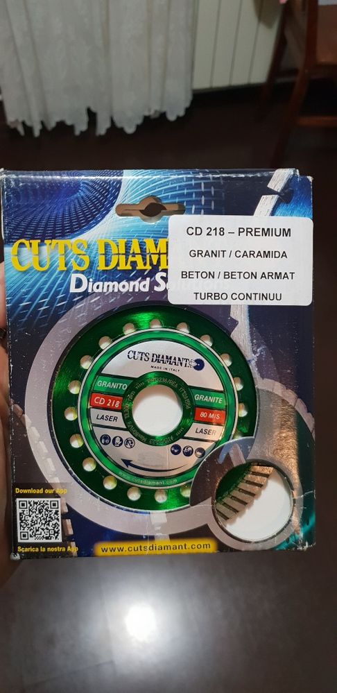 Disc diamantat D 115 mm (piatra,marmura,granit,faianța,gresie,beton)