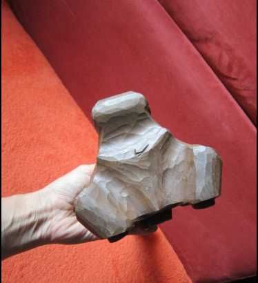 Craciun cadou rar Sfesnic Black Forest sculptura lemn Germania 1960