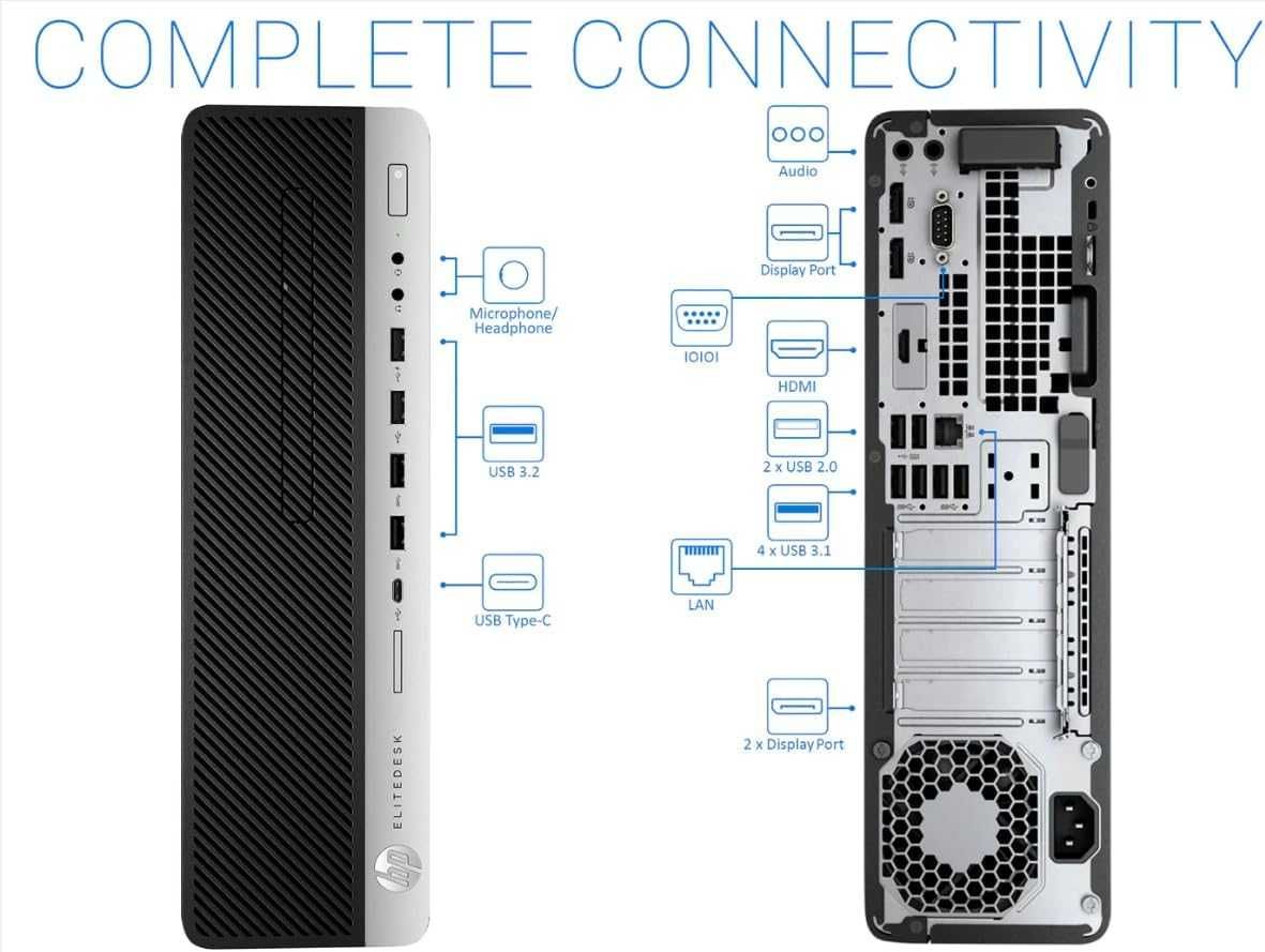 Компютър HP EliteDesk 800 G5 i5-9500 16GB 256GB SSD SFF Windows 11