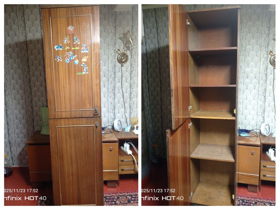 Продаеться пенал ,с полками.б/у высота 185см.