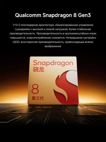 Vivo iqoo neo 10, 12/512gb,(144Гц) Oq rang. (Белый). Snap 8gen3.