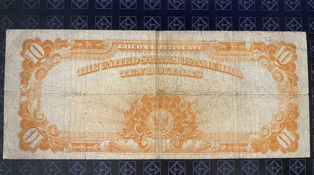 $10 Ten dollars Gold Certificate 1922