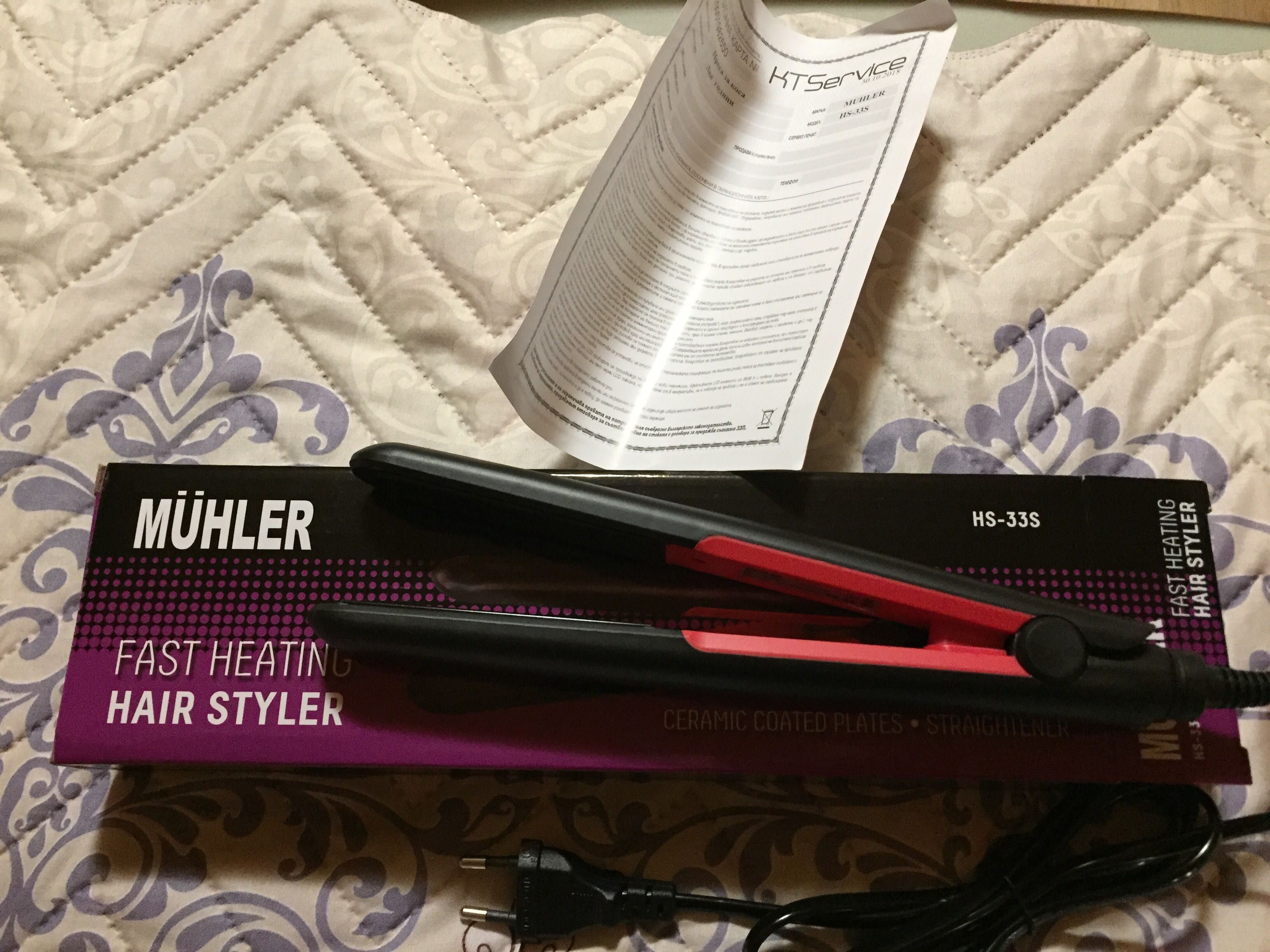 Преса за изправяне на коса Muhler