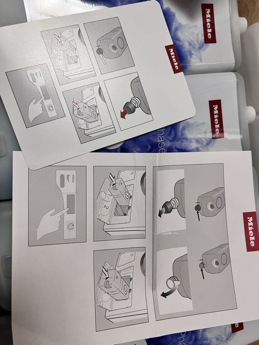 Miele UtraPhase 1 & 2 - оригинални перилни препарати 7 броя