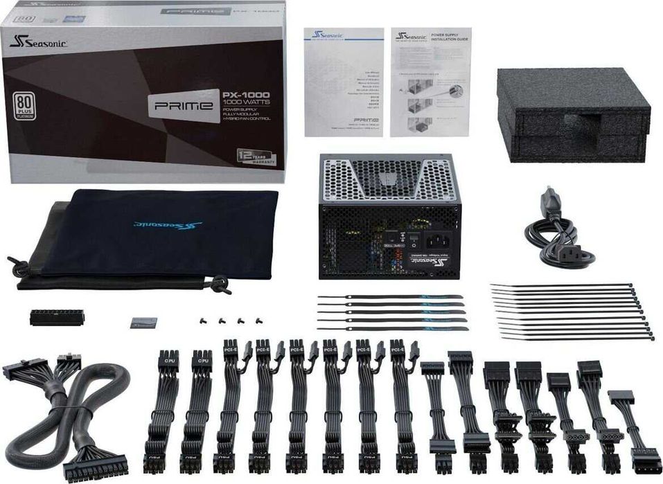 Блок питания Seasonic Prime PX-1000 с гарантией. (Платина - 1000w)