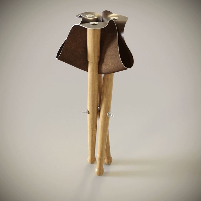 Vand scaune pliabile pentru pescuit din piele naturala