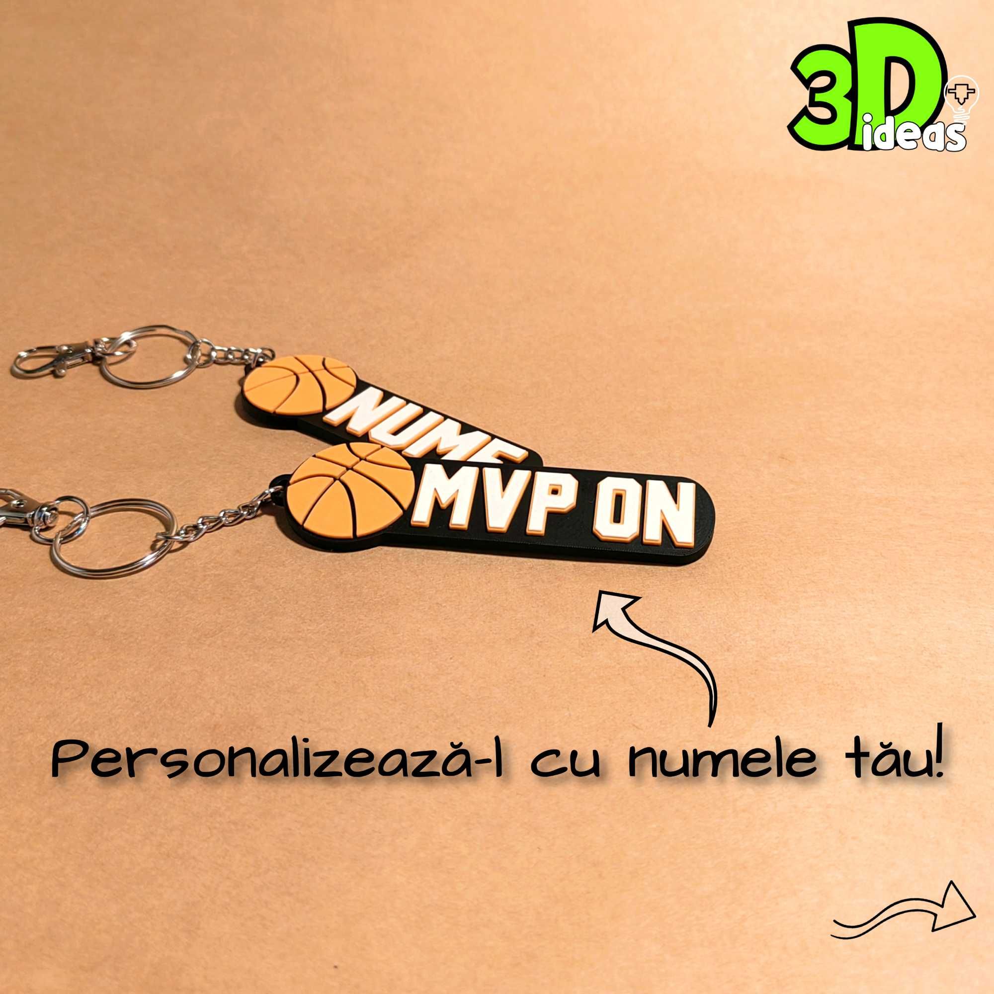 Breloc personalizat BASCHET – cu nume la alegere!