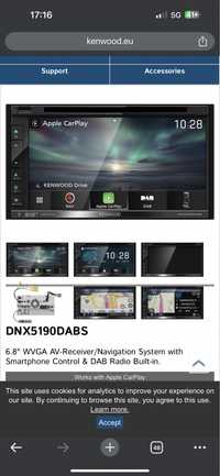 Sistem Multimedia + Navigatie Garmin // Kenwood DNX 5190dabs